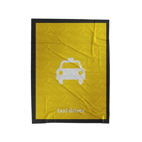 Taxi Driver Orange Velveteen Blanket