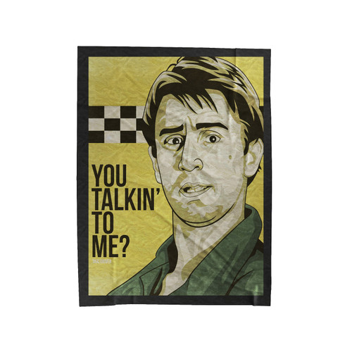 Taxi Driver You Talkin To Me Velveteen Blanket