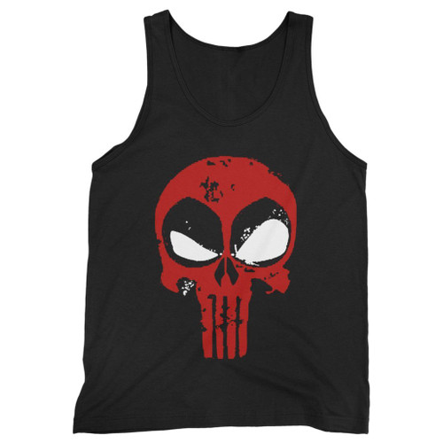 Our cotton distressed punisher skull crossover logo men tank top is perfect for those intense workouts in the gym, at practice or pickup games.