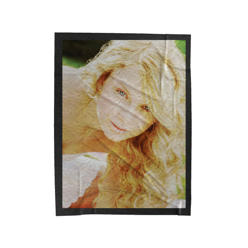 Taylor Swift Without Makeup Velveteen Blanket
