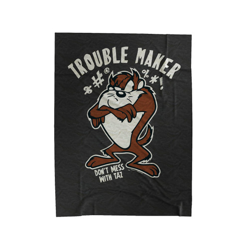 Taz Trouble Maker Tasmanian Devil Velveteen Blanket
