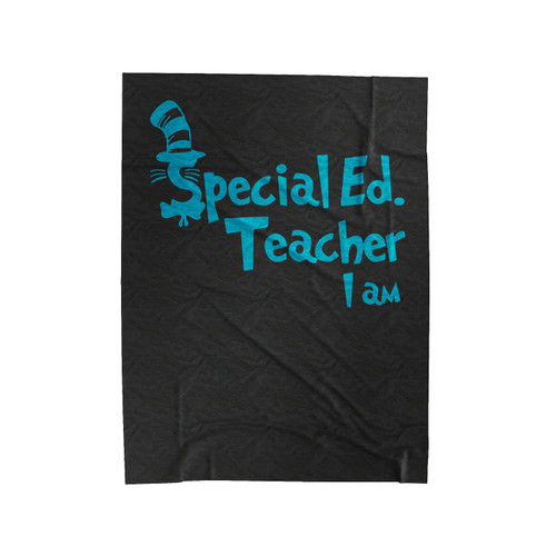 Teacher I Am Dr Seuss Sepecial Education Velveteen Blanket