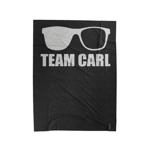 Team Carl The Walking Dead Quote Glasses Funny Velveteen Blanket