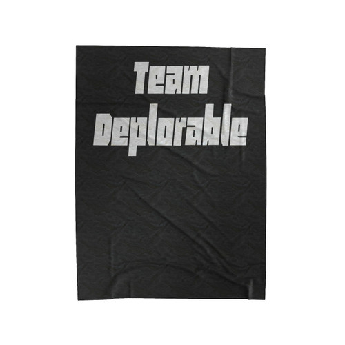 Team Deplorable 2 Velveteen Blanket
