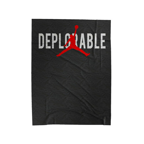 Team Deplorable X Jordan 1 Velveteen Blanket