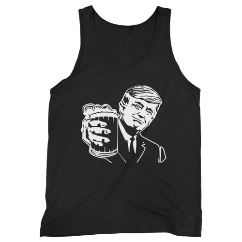 Our cotton donald trump beer salute funny men tank top is perfect for those intense workouts in the gym, at practice or pickup games.