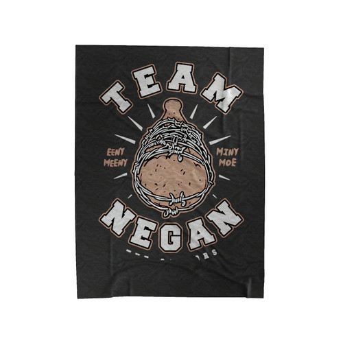 Team Negan The Saviors Walking Dead Funny Zombie Apocalypse Velveteen Blanket