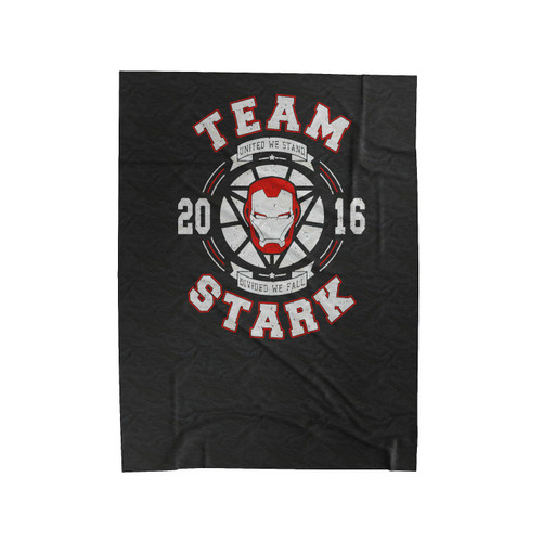 Team Stark Iron Man Civil War 2 Velveteen Blanket