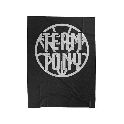 Team Tony Stark Ironman Velveteen Blanket