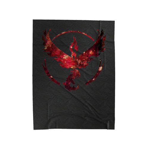 Team Valor Symbol Red Abstract Velveteen Blanket