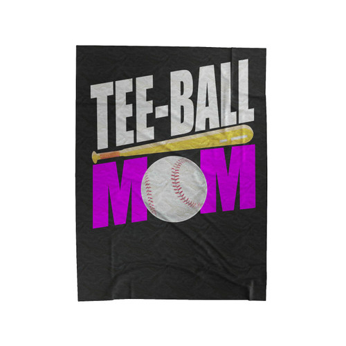 Tee-Ball Mom Velveteen Blanket