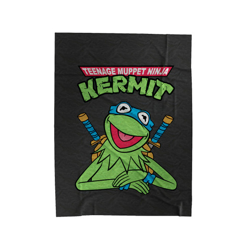 Teenage Muppet Ninja Kermit Velveteen Blanket