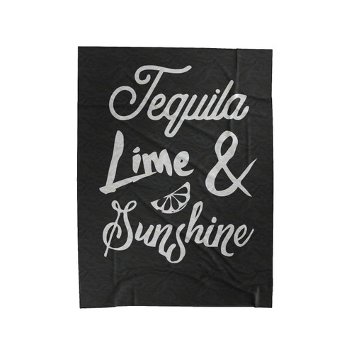Tequila Lime And Sunshine Velveteen Blanket