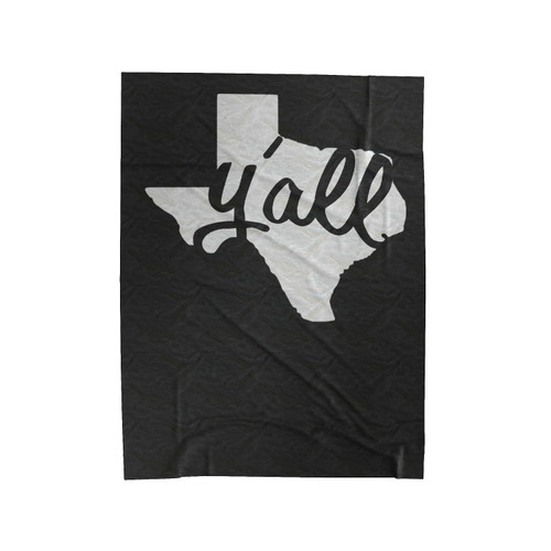 Texas Y'All Lone Star Velveteen Blanket