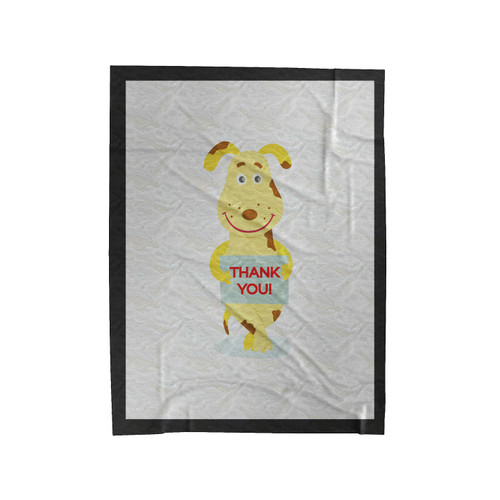 Thank You Flag Dog Velveteen Blanket