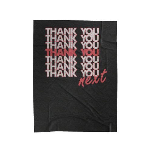 Thank You Next Love Ariana Grande Velveteen Blanket