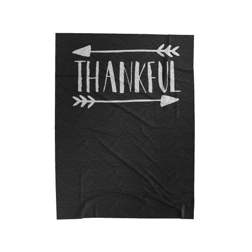 Thankful With Arrows Thanksgiving Blessed Christmas Gift Girlfriend Gift Workout Wife Gift Velveteen Blanket