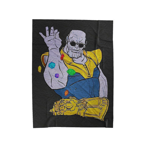Thanos Bae Salt Bae Thanos Forever The Avengers Infinity War Velveteen Blanket