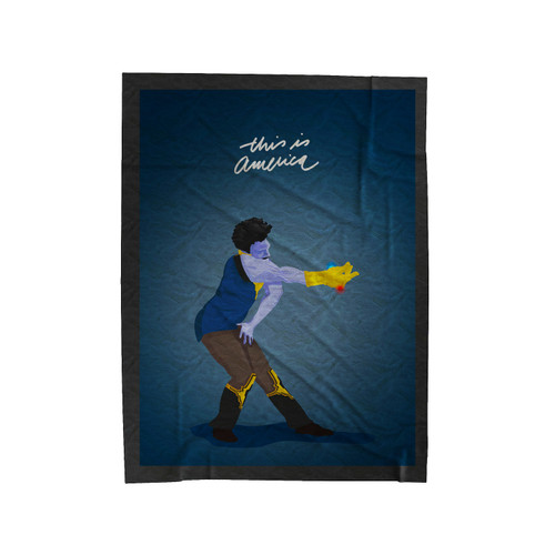 Thanos Childish Gambino Velveteen Blanket