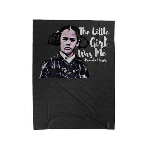 That Little Girl Was Me Kamala Harris Velveteen Blanket