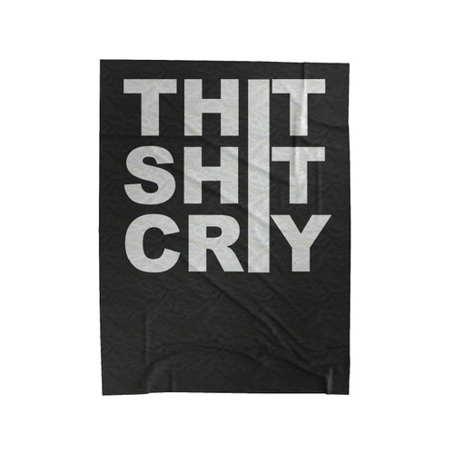 That Shit Cray Box Flower Logo Kanye West Velveteen Blanket