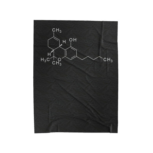 Thc Molecule Science Marijuana Weed Pot Breaking Bad Medicinal Medical Cannabis Molecular Velveteen Blanket