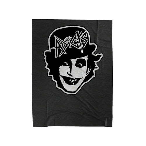 The Adicts Face With Logo Velveteen Blanket