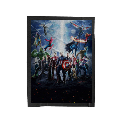 The Avengers Characters Velveteen Blanket