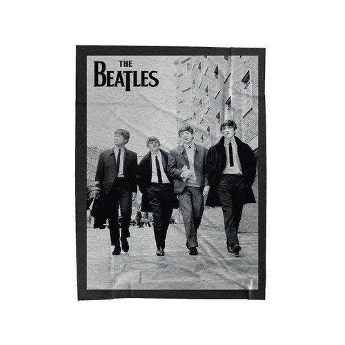The Beatles Walking Down Street Velveteen Blanket
