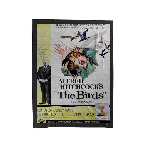 The Birds Alfred Hitchcock Tippi Hedrin 1963 Movie Velveteen Blanket