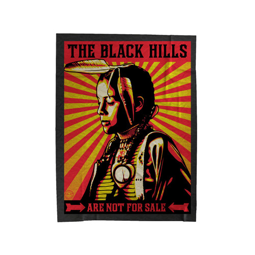 The Black Hills Are Not For Sale Velveteen Blanket