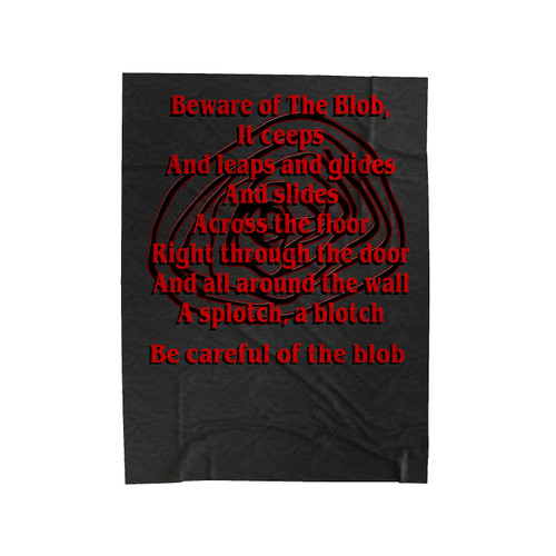 The Blob Theme Song Horror Movie Velveteen Blanket