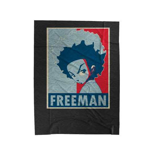 The Boondocks Tv Series Huey Freeman Logo Velveteen Blanket