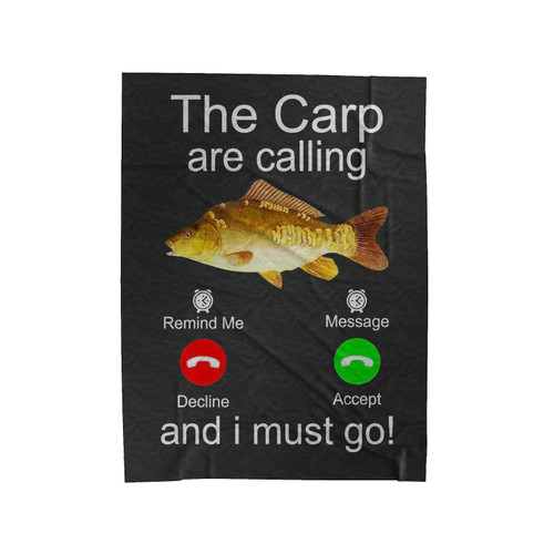 The Carp Are Calling And I Must Go Velveteen Blanket