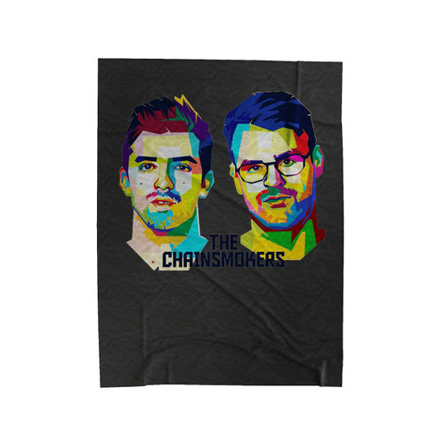 The Chainsmokers Vector Art Velveteen Blanket