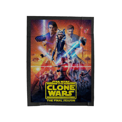 The Clone Wars Final Season Velveteen Blanket