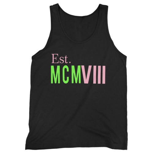 Our cotton est mcmviii alpha kappa alpha men tank top is perfect for those intense workouts in the gym, at practice or pickup games.