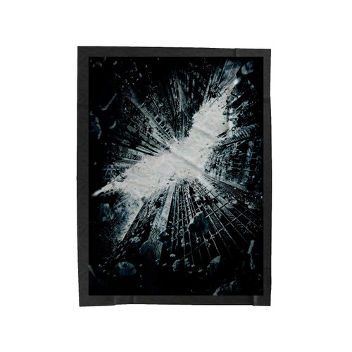 The Dark Knight Rises And Gotham's Buildings Velveteen Blanket