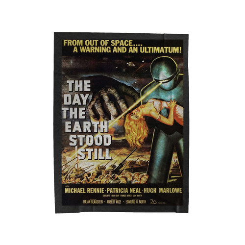 The Day The Earth Stood Still Velveteen Blanket