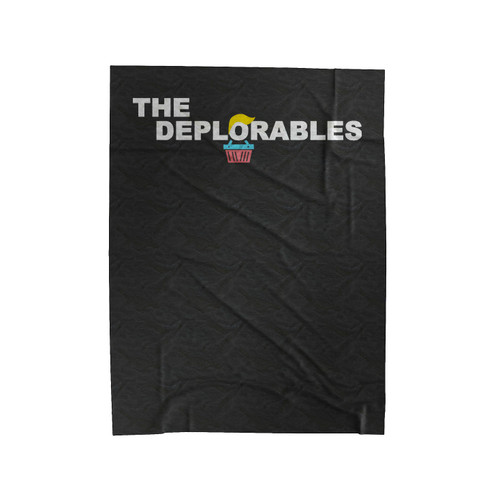 The Deplorables Basket Deplorable Trump Velveteen Blanket