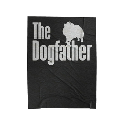The Dogfather Keeshond Velveteen Blanket