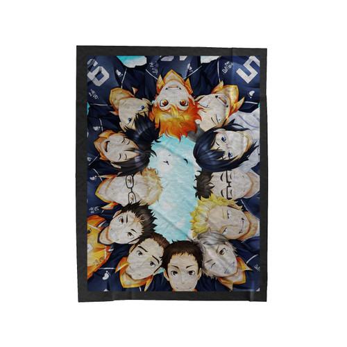 The Face Of Team Haikyuu Velveteen Blanket
