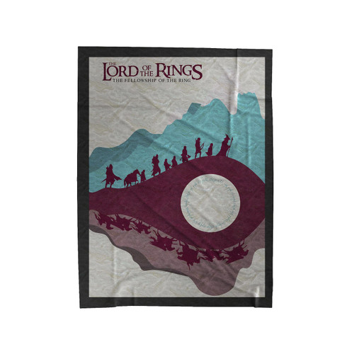 The Fellowship Of The Ring 5 Velveteen Blanket
