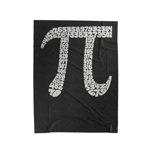 The First 100 Digits Of Pi Velveteen Blanket
