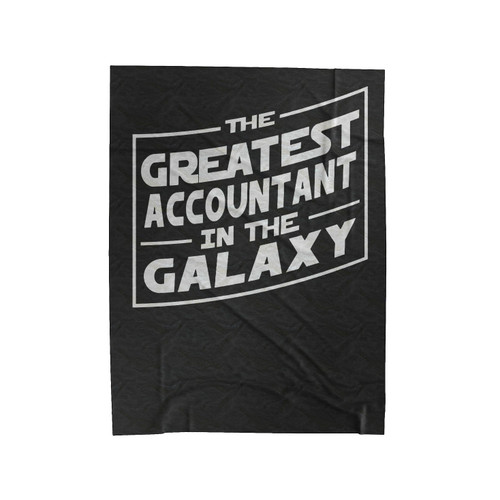 The Greatest Accountant Velveteen Blanket