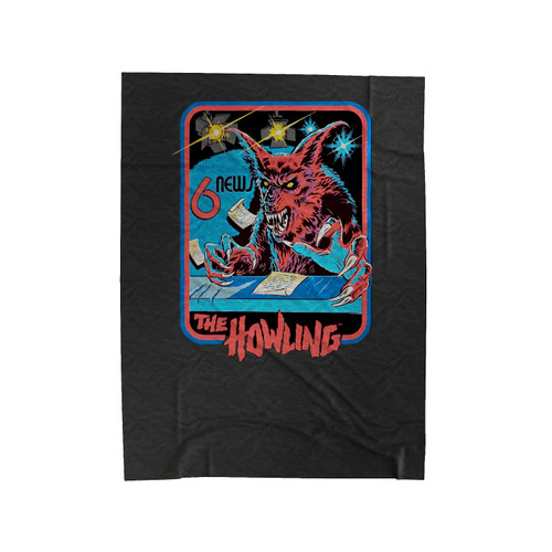 The Howling Werewolf Funny Velveteen Blanket