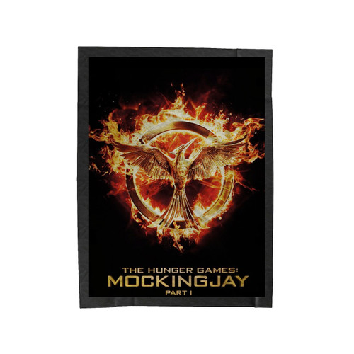The Hunger Game Mockingjay Logo Velveteen Blanket