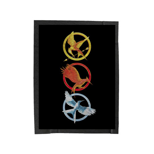 The Hunger Logo Movie Velveteen Blanket