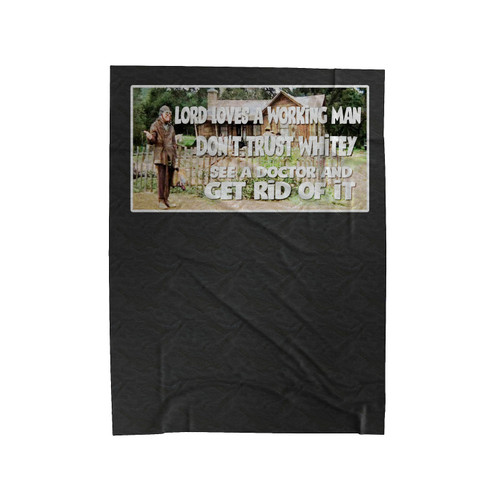The Jerk Quote Velveteen Blanket