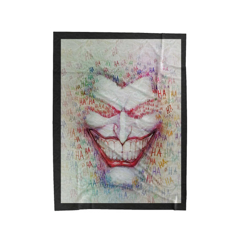 The Joker Batman Haahaa White Velveteen Blanket